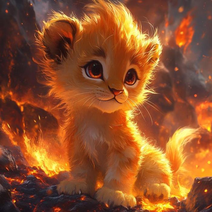 Avatar sư tử chibi