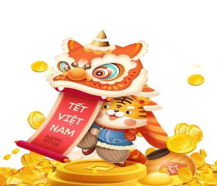 Hình ảnh con hổ Tết làm avatar