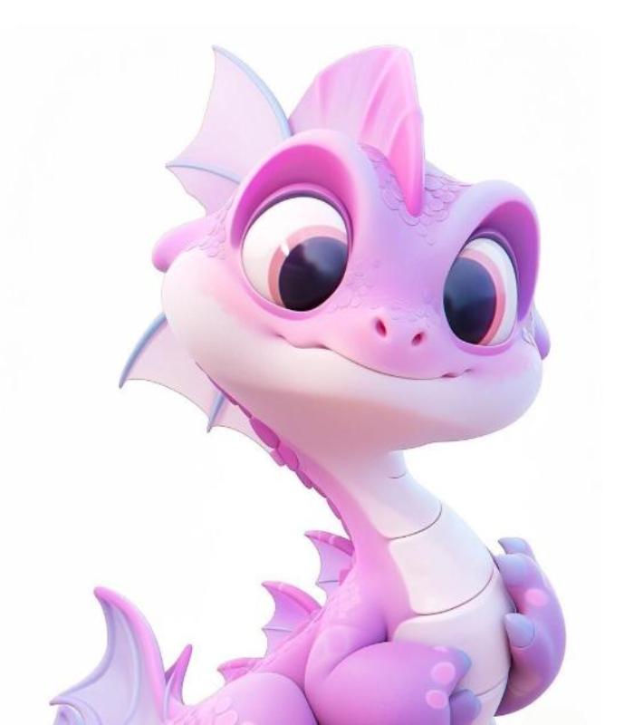 Avatar khủng long hồng 3D