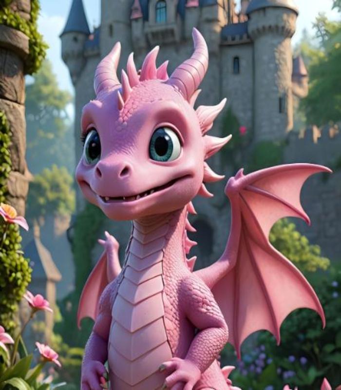 Avatar khủng long hồng 3D