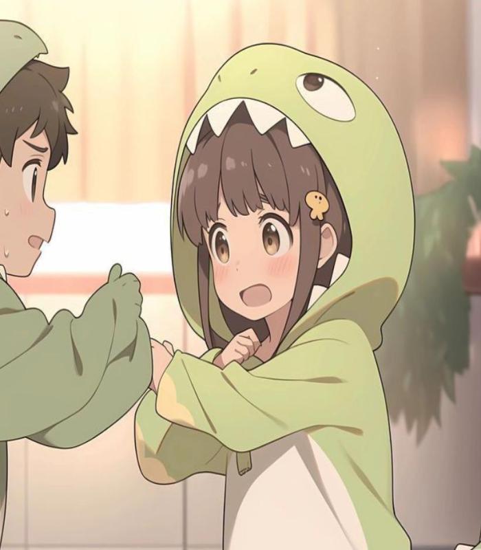 Avatar khủng long anime dễ thương