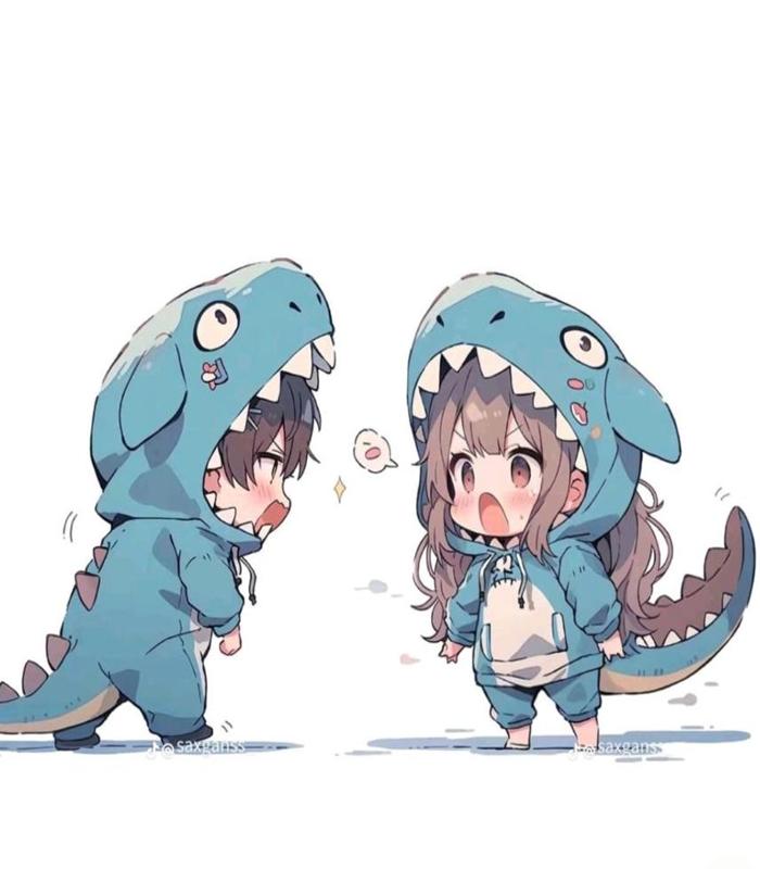 +129 Avatar Khủng Long Đôi, Ảnh Đại Diện Cặp Đôi Khủng Long Cute