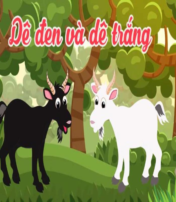 Hình ảnh về 2 con dê đen trắng