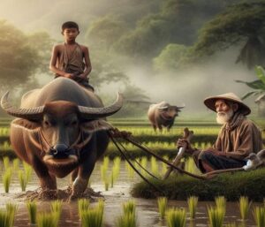 Hình ảnh trâu đi cày siêu đẹp