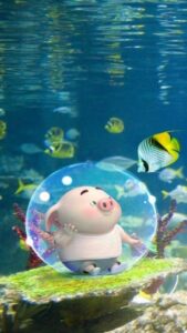 Hình nền con heo cute dễ thương miễn phí