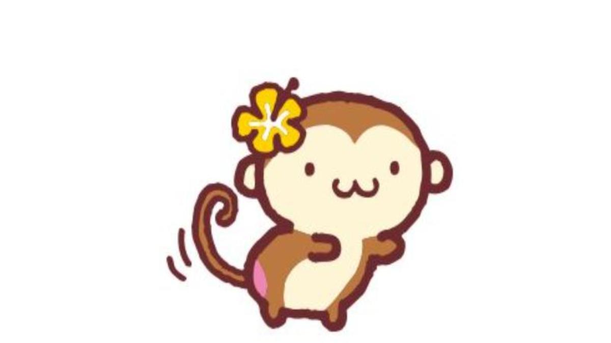 Hình nền máy tính Khỉ chibi dễ thương