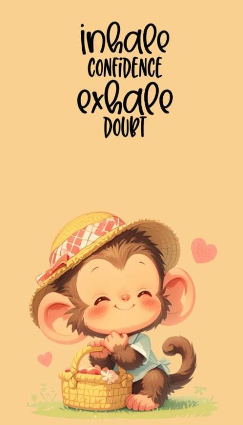 Hình nền con khỉ chibi cho điện thoại cute