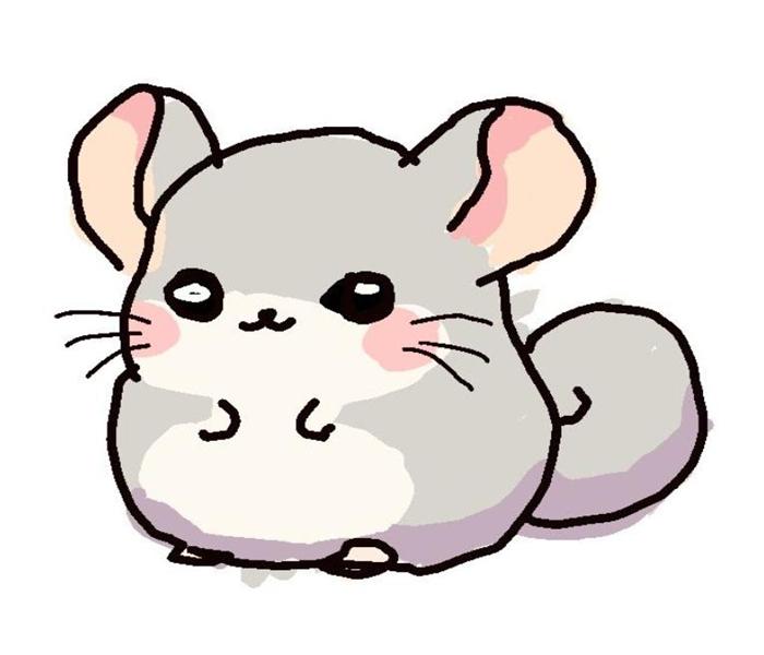 Hình vẽ con chuột đáng yêu cute