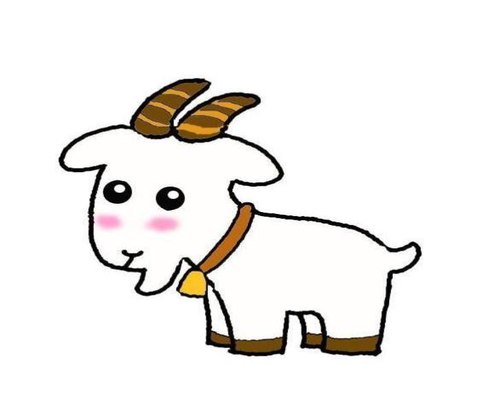 Hình vẽ con dê cute