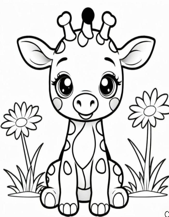 Tranh vẽ, tranh tô màu con hưu cute