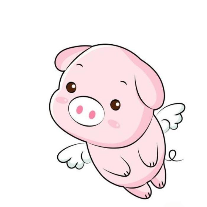 Hình vẽ con heo đơn giản