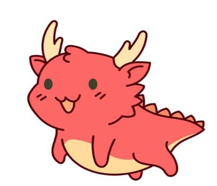 Hình vẽ rồng chibi cute