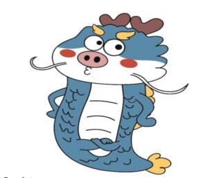Hình vẽ rồng chibi cute