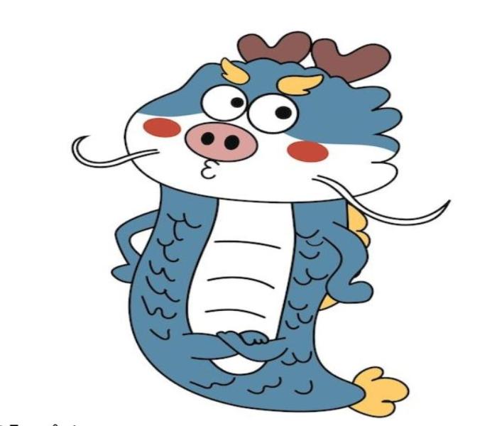 Hình vẽ rồng chibi cute