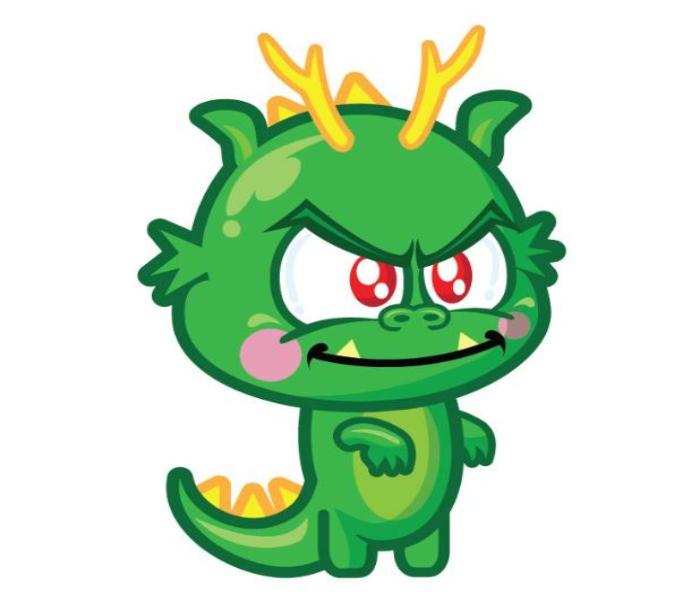 Hình vẽ rồng chibi cute