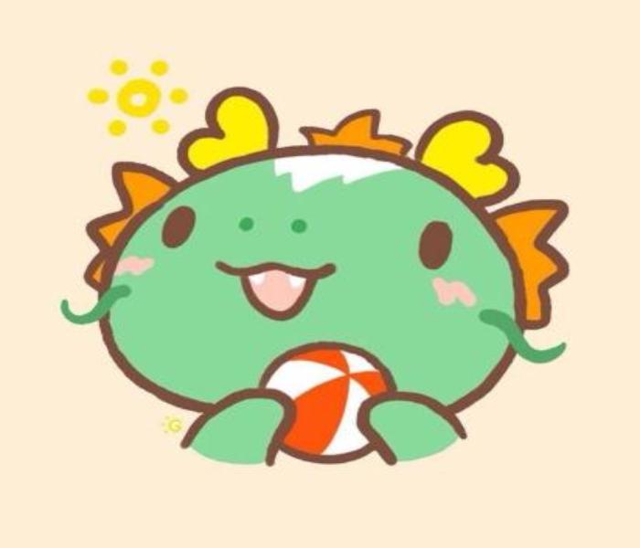 Hình vẽ rồng chibi cute