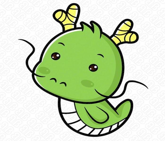 Hình vẽ rồng chibi cute