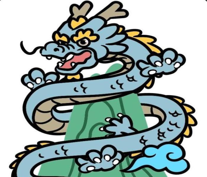 Hình vẽ con rồng đơn giản