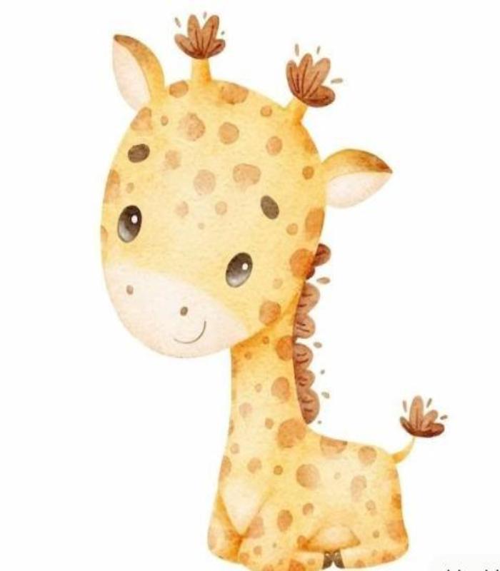 Hình vẽ hưu cao cổ chibi cute