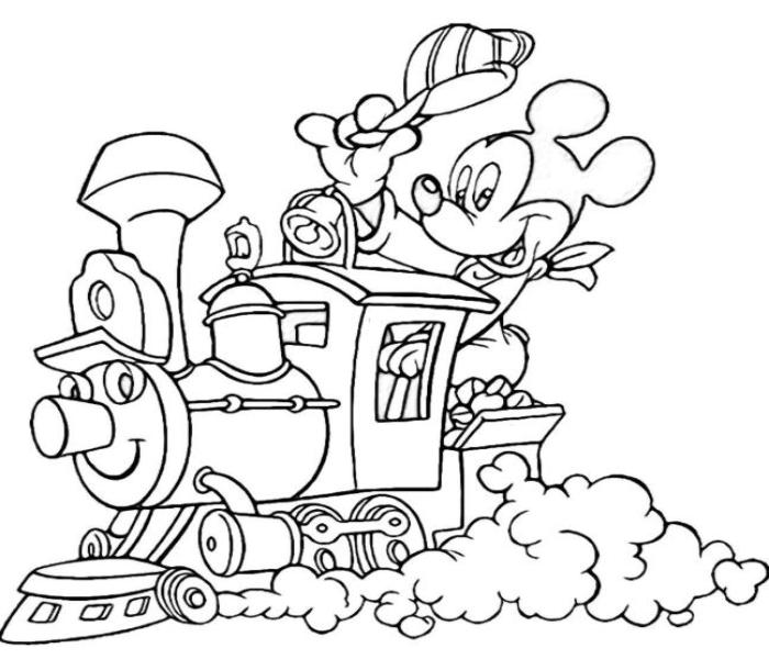 Tranh tô màu chuột Mickey nâng cao đẹp