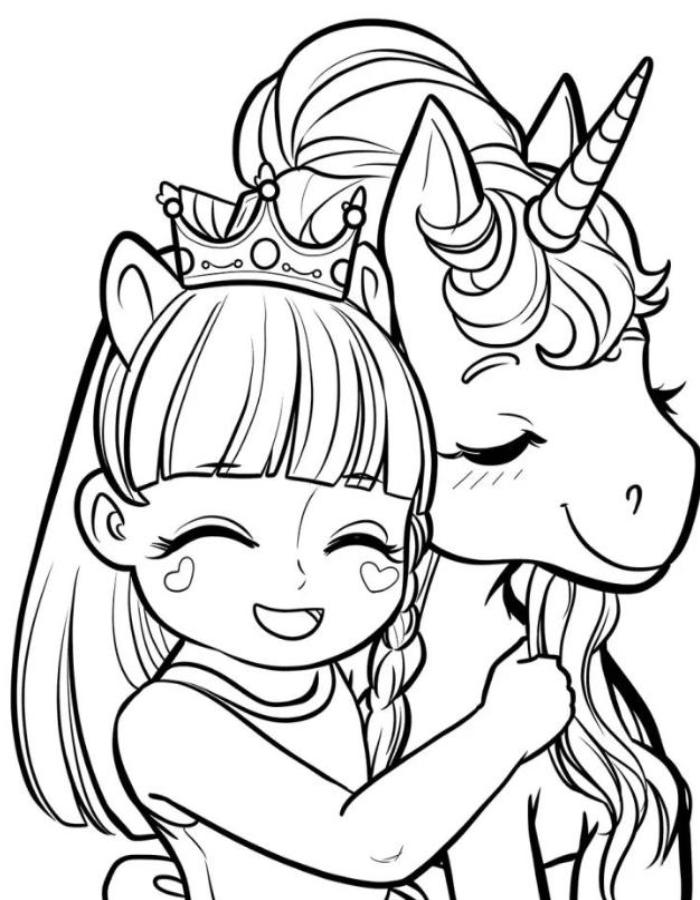 Tranh tô màu công chúa Pony dáng yêu