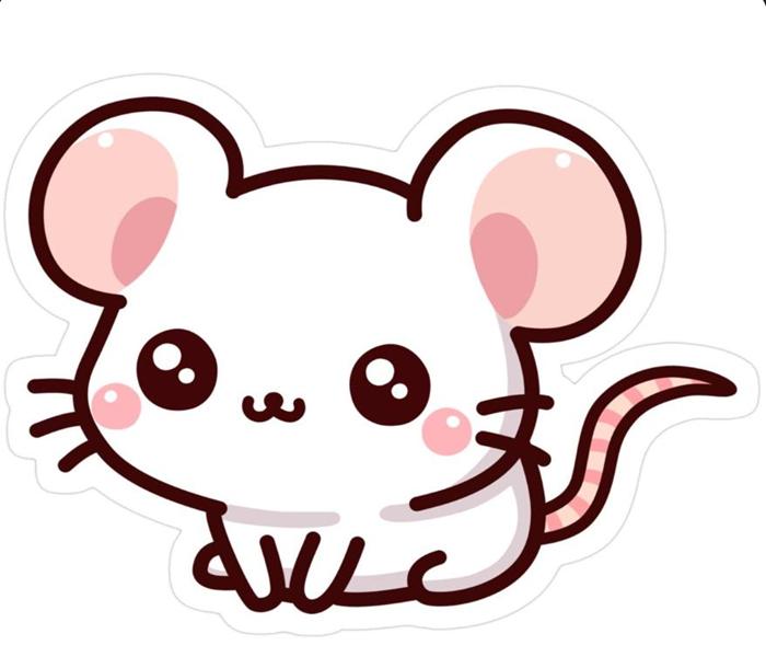 Hình vẽ chuột hamster chibi siêu cute