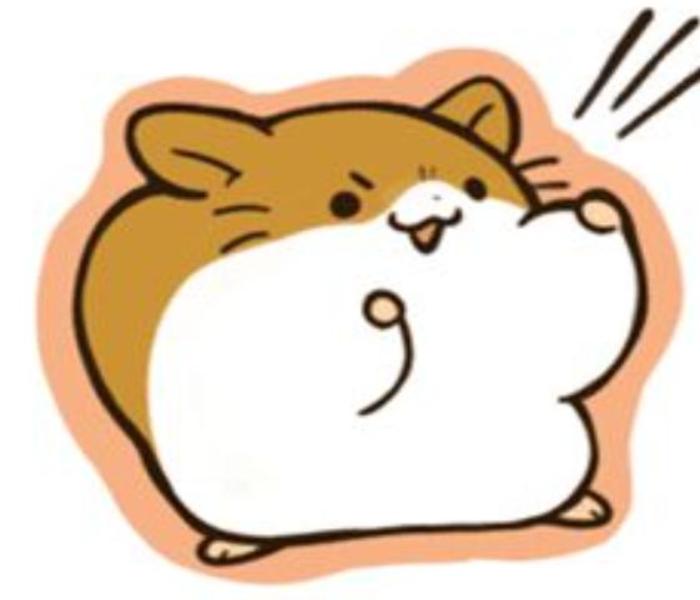 Tranh vẽ con chuột hamster hài hước