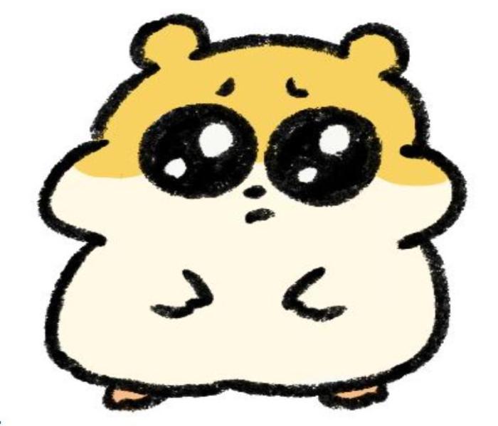 Tranh vẽ con chuột hamster hài hước