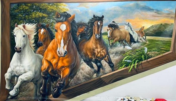 Tranh vẽ mã đáo thành công
