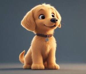 Hình ảnh chó 3D cute