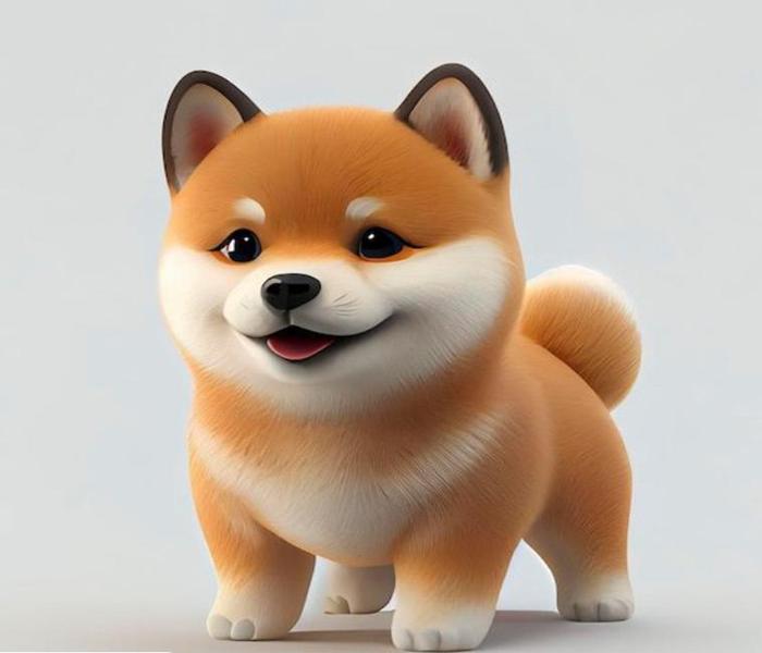 Hình ảnh chó 3D cute