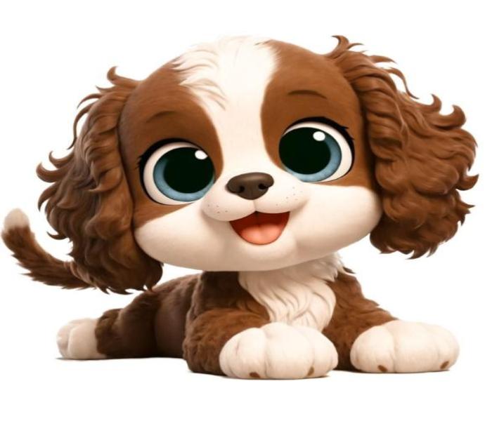Hình ảnh chó 3D cute