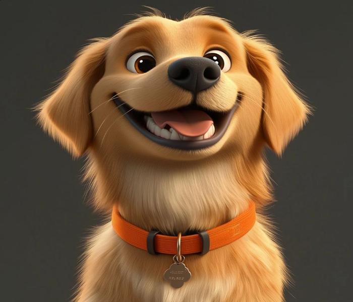 Hình ảnh chó 3D cute