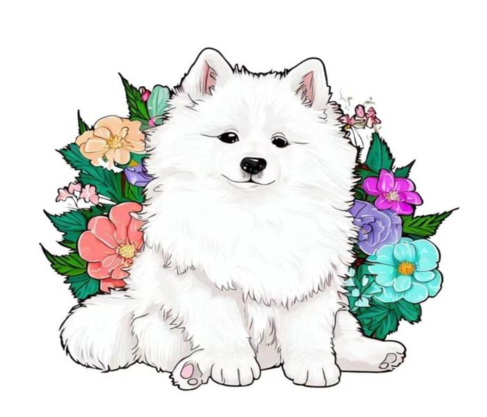 Hình ảnh chó cái chibi cute