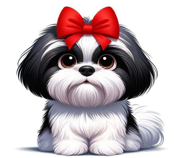 Hình ảnh chó cái chibi cute