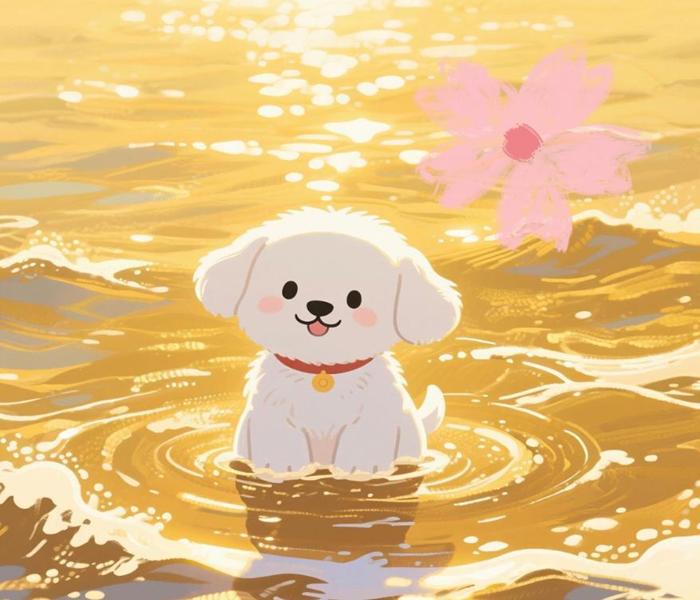 Hình ảnh chó cảnh hoạt hình chibi