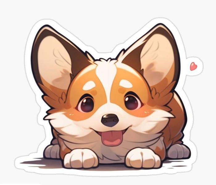 Hình ảnh Corgi chibi cute