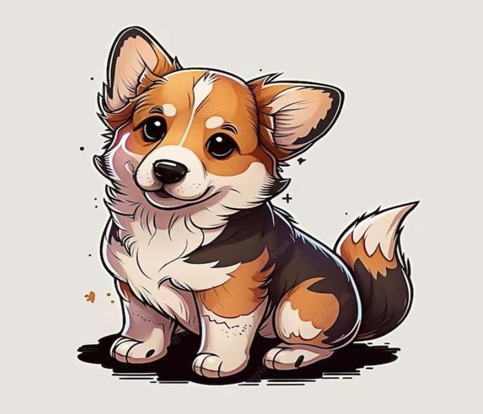 Hình ảnh Corgi chibi cute