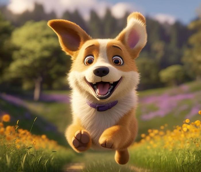 Hình ảnh chó Corgi hoạt hình
