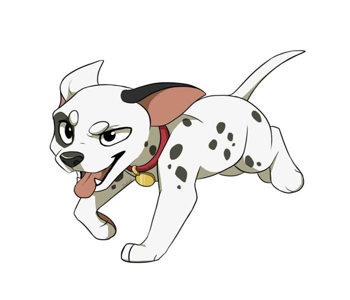 Hình chó đốm hoạt hình cute