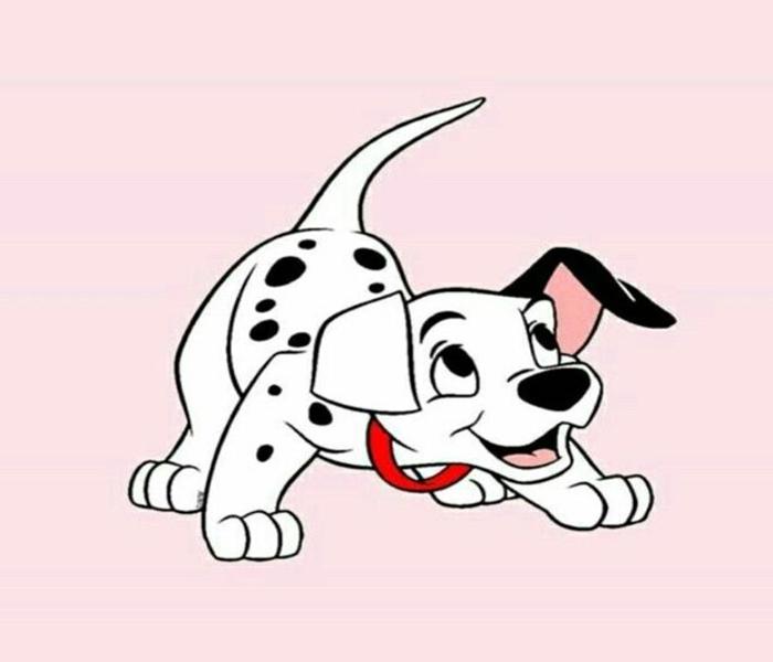 Hình chó đốm hoạt hình cute