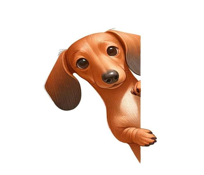 Hình ảnh chó lạp xưởng chibi cute