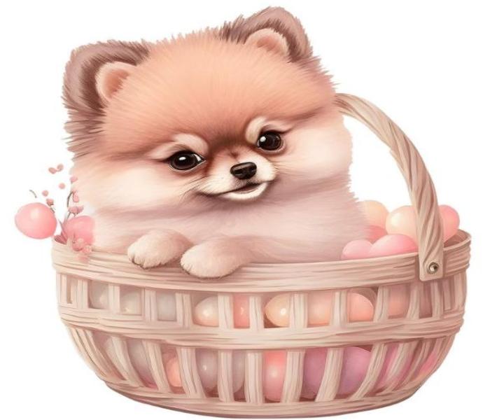Hình ảnh chó Phốc chibi