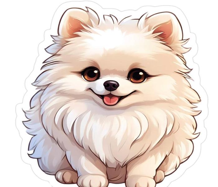 Hình ảnh chó Phốc chibi