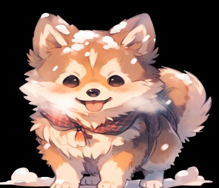 Hình ảnh chó Phốc chibi
