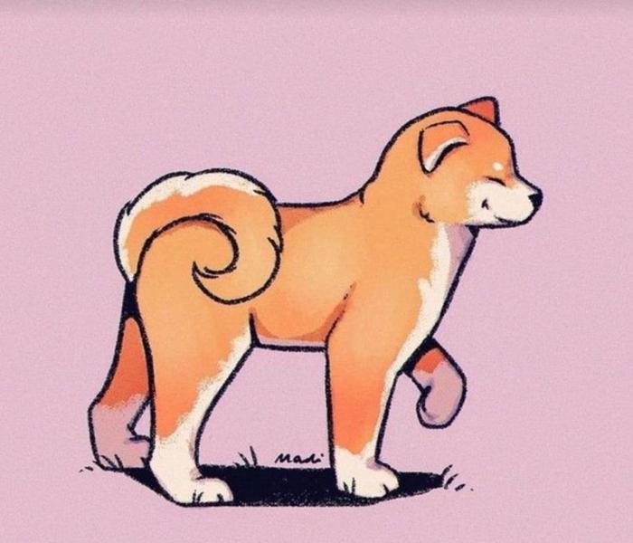 Hình ảnh chó shiba hoạt hình