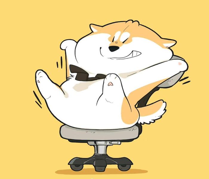 Hình ảnh chó ngáo cute chibi