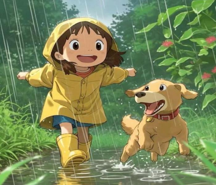 Hình ảnh người và chó cute