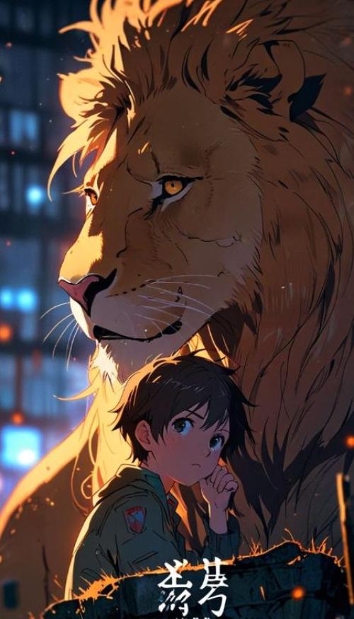 Hình nền sư tử anime cho iphone 