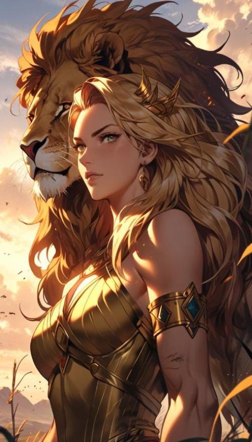 Hình nền sư tử anime cho iphone 